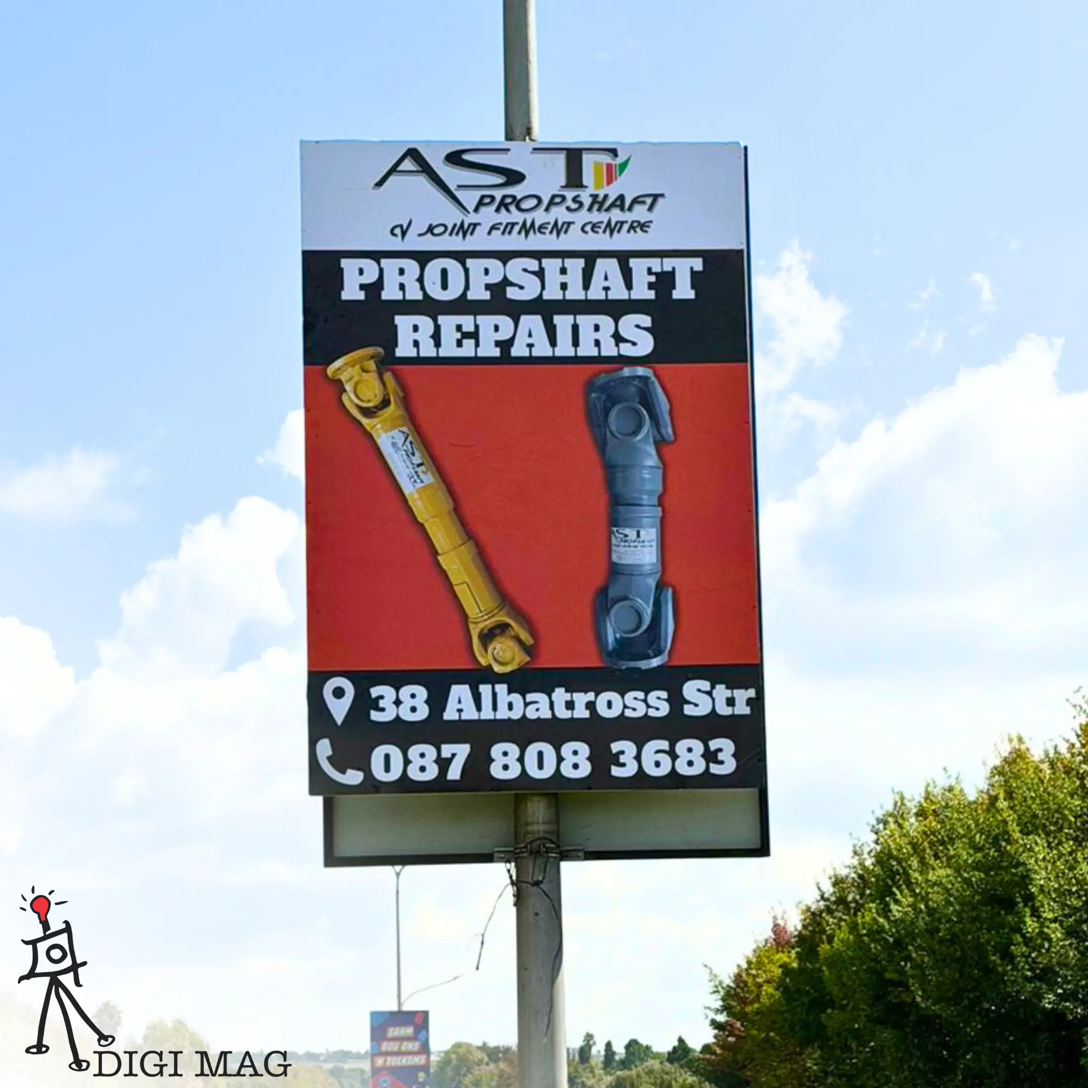 AST Propshaft lamppost advertising